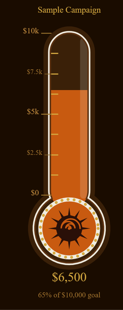 African ornate thermometer style